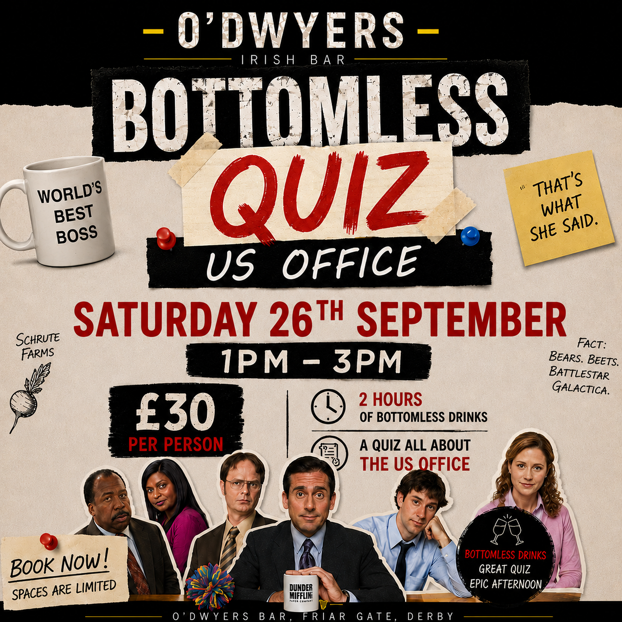 THE US OFFICE BOTTOMLESS QUIZ