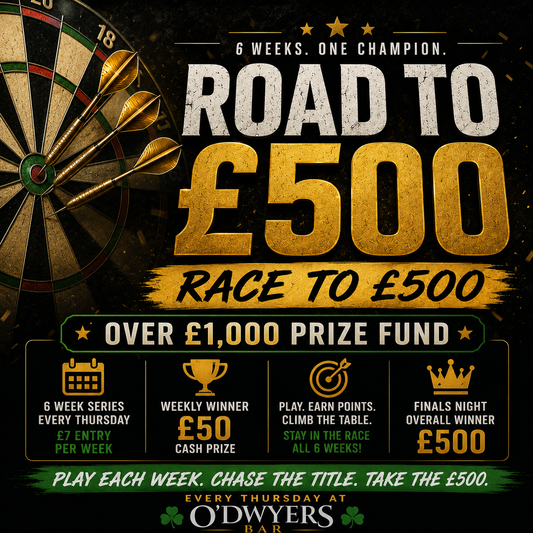 DARTS - Road to £500 (6 Weeks Entry)